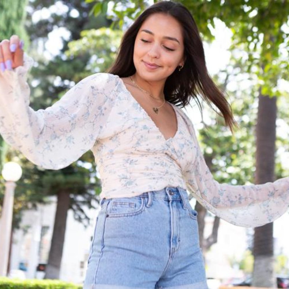 Free People Final Rose Blouse